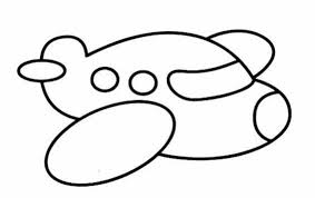 Okul Oncesi Ucak Boyama Sayfalari