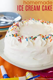 Easy Homemade Ice Cream Cake Recipe Cupcakes Kale Chips Homemade Ice Cream Cake Ice Cream Cake Homemade Ice