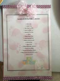 Baby Shower Program Baby Shower Program Baby Shower Centerpieces Baby Shower Activities