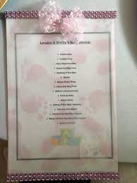 Find baby shower game ideas to make this the best baby shower ever. Baby Shower Program Baby Shower Program Baby Shower Centerpieces Baby Shower Activities
