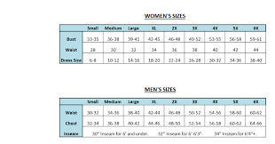 sizing chart for adaptive clothing resident essentials