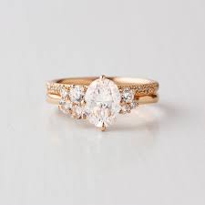 Portia Oval Cluster Ring Stone Engagement Rings Three Stone Engagement Rings Emerald Wedding Rings