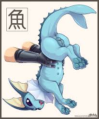 Loimu Vaporeon- Pokedex Pokemon art