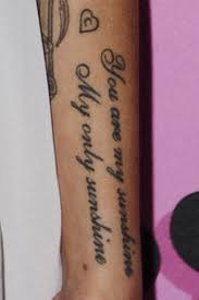 Check spelling or type a new query. Cher Lloyd S You Are My Sunshine Tattoo Steal Her Style