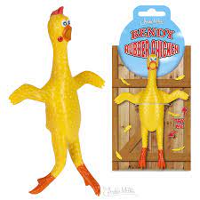 Bendy Rubber Chicken Rubber Chicken Card Illustration Rubber