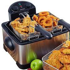 Secura 1700 Watt Stainless Steel Triple Basket Electric Deep Fryer With Timer Free Extra Odor Filter 4l 17 Cup In 2021 Electric Deep Fryer Deep Fryer Cooking