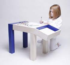 Adjustable 2 in 1 wooden easel chalk drawing board black white via bychoiceproducts.com. Animal Drawing Table For Kids Handmade Charlotte Small Kids Desk Drawing Table Childrens Furniture Design