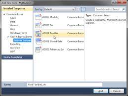 Create Internet Explorer Add-On, Ie Toolbar, Context Menu: C#, Vb.net, C++