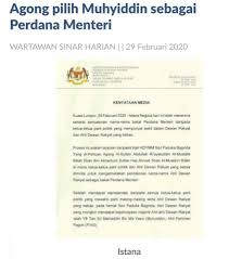 Penentuan lucut ataupun tidak kuasa pemerintahan ditentukan hanya di dalam dewan rakyat. Tahniah Muhyiddin Yassin Perdana Viral Informasi Malaysiaku Facebook