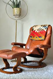Vintage Ekornes Norway Leather Stressless Swivel Recliner Etsy Swivel Recliner Chairs Recliner Chair Ekornes