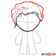 Draw the guide lines lightly, so that you can cover them with final, darker lines later. How To Draw Chibi Joker Sketchok