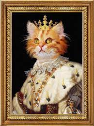 The queen renaissance custom pet art canvas. Custom Pet Portraitrenaissance Pet Portraitregal Pet Etsy In 2021 Animal Portraits Art Art Pet Portraits