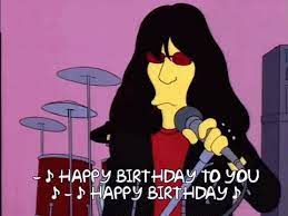 Ramones Simpsons Gif Ramones Simpsons Happybirthday Discover Share Gifs Ramones Happy Birthday Birthday Gif