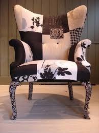 Black And White Upholstered Furniture White Chair Furniture