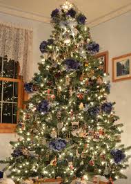 Blue Hydrangea Christmas Tree 2012 Christmas Tree Holiday Decor Tree