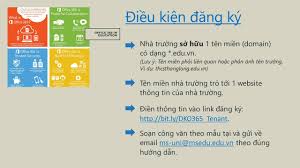 Điều kiện đăng ký tài khoản office 365 a1
