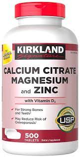 4.6 out of 5 stars. Amazon Com Kirkland Signature Expect More Calcium Citrate Magnesium And Zinc 500 Tablets Health Personal Care