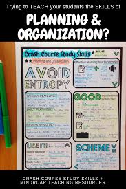 Teach Your Students To Plan And Organize Effectively Using The Crashcourse Study Skills Videos On Yo Study Skills Teaching Study Skills Study Skills Worksheets