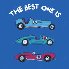 Gambar,kad sukukata,kad perkataan dan lembaran kerja. Gambar Kereta Lumba Yang Ditarik Tangan Untuk Percetakan Baju T Balap Mobil Kereta Tee Png Dan Vektor Untuk Muat Turun Percuma