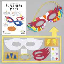 Make Your Own Superhero Mask Kit Make Your Own Superhero Superhero Party Bags Superhero Masks