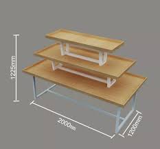 3 Tier Display Table For Shoe Shop Furniture Display Furniture Custom Table