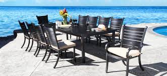 Black Outdoor Dining Set By Cabana Coast Cast Aluminum Patio Furniture Hearth And Patio Patio Furniture Collection