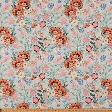 Ornate colorful floral tapestry on black. Shop Tapestry Fabric Material Online