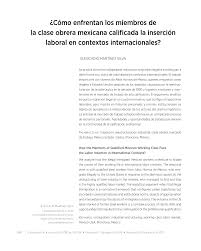 Y también este libro fue escrito por un escritor de libros que se considera popular hoy en día, por lo que este libro libro. Pdf Como Enfrentan Los Miembros De La Clase Obrera Mexicana Calificada La Insercion Laboral En Contextos Internacionales