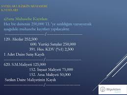 Ancak malzemeler ve işçilik ne kadar kaliteli olursa dairenin maliyeti de aynı oranda artıyor. Insaat Muhasebesi Uygulamalari Ppt Indir