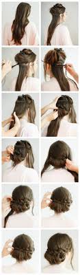 Wear these cute braids to summer events or fancy these hairstyles range from easy hair braids to difficult and some braids will need an extra set of hands to start or complete a braid hairstyle (but it. Long Hair Updos 9 Of The Best Pinterest Tutorials Grazia