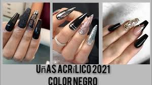 Indice 9 imágenes de uñas acrílicas sencillas y bonitas 2019 11 uñas acrílicas french negras: Unas Acrilico 2021 Negras Black Nail 2021 Acrylic Youtube