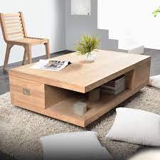 table basse en teck 120x70 coffee tek coffe table table decor living room cool coffee tables