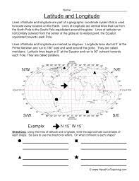 Worksheet a has no labels, so students can practice identifying continents. Latitude And Longitude Worksheet Have Fun Teaching