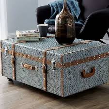 Storage 2 Piece Trunk Set Coffee Table Trunk Trunks Wicker Storage Trunk