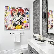 Did you ever think you'd find the disney world bathrooms so beautiful? Disney Mickey Mouse Theme Bathroom Design Ideas