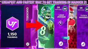 Get your madden 21 coins here! The Cheapest And Fastest Method To Get Training Points In Madden 21 Madden 21 Ultimate Team Youtube