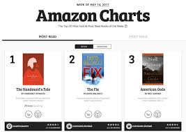 amazon charts for kindle list which books people are