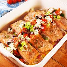 Greek Baked Salmon