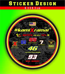 Selain logo, kami menawarkan desain kartu nama, kop surat, buku merek, dan kit branding untuk media sosial (youtube penyunting logo kami memungkinkan anda menyesuaikan ukuran logo anda dan memilih dari ribuan ikon, serta mengubah warna dan fontnya. Baju Kamixramai Moto Gp 2018 Shopee Malaysia