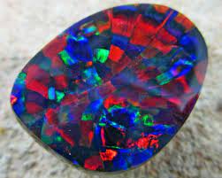 2.87ct top amazing beautiful rainbow flashy floral harlequin pattern welo opal: Learn About The Rare Harlequin Pattern Opal Opal Auctions
