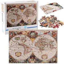 Old world map jigsaw puzzle. Antique World Map Jigsaw Puzzle 1000 Piece Puzzles Aliexpress