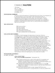 Resume examples see perfect resume examples that get you jobs. Free Entry Level Law Enforcement Resume Example Resume Now