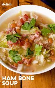 Use Your Leftover Easter Ham To Make Ham Bone Soup Recipe Ham Bone Soup Ham Bone Soup Recipes Leftover Easter Ham