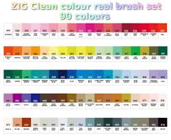 Details About Zig Kuretake Clean Colour Real Brush 90 Colour Set
