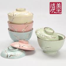 Japanese Soup Bowl Hand Printing Stoneware Bowl With Cover Gb 06025 5 6 7 8 Size Diameter 14 7cm X Height 8 2cm Ceramic Jars Japanese Bowls Ceramic Bowls