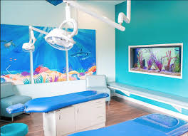 Sea Of Smiles Under The Sea Themed Pediatric Dental Office Pediatric Dental Office Pediatric Dental Office Design Healthcare Interior Design