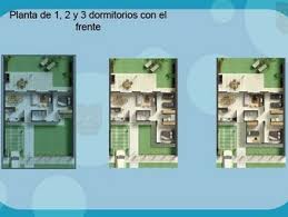 Los proyectos son modelos evolutivos de 1,2 y 3 dormitorios diseñados para las distintas condiciones climáticas del Planos De Casas Procrear Zona Centro