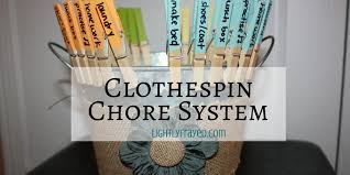 the clothespin chore system that is about to change our lives