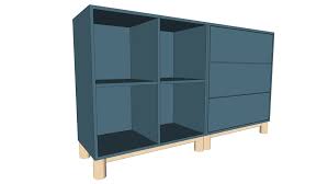 Great savings & free delivery / collection on many items. Ikea Eket Cabinet Combi 1 Turquoise 35cm X 140cm X 80cm 3d Warehouse