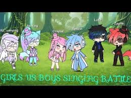 Girls Vs Boys Singing Battle Repost Gacha Life Read Description Youtube Cute Drawings Singing Life